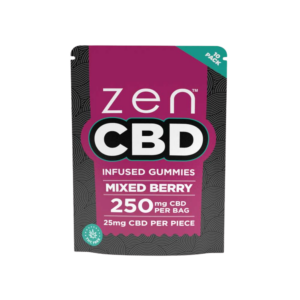 ZenCBD Mixed Berry Gummies - 250mg Per Bag